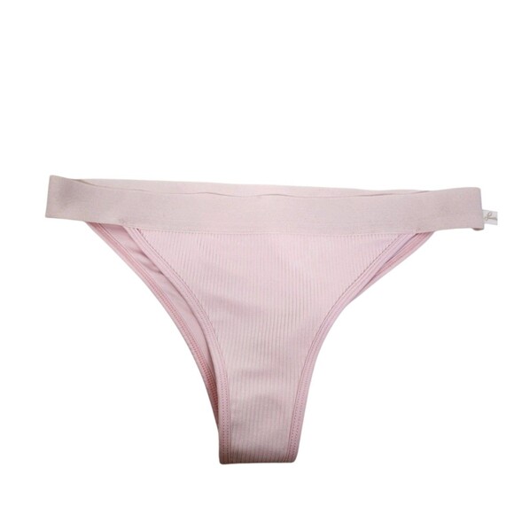 FRANKIES BIKINIS Swim Bottom Womens Large Rose Water Pink Drew Bikini Bottom‎ - Picture 3 of 7